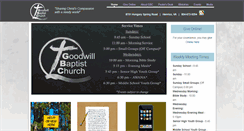 Desktop Screenshot of goodwillbaptist.org